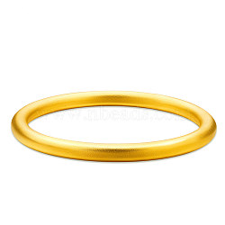 SHEGRACE Brass Buddhist Bangles, Real 24K Gold Plated, 2-3/8 inch(6.2cm)(JB628A)