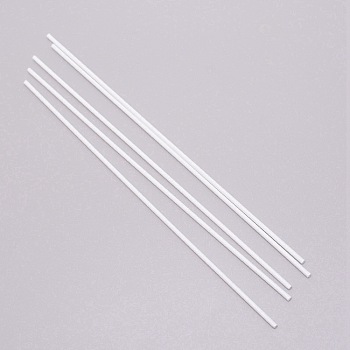 ABS Plastic Round Tube, for DIY Sand Table Architectural Model Making, White, 252x3mm, 2mm inner diameter, 5pcs/set