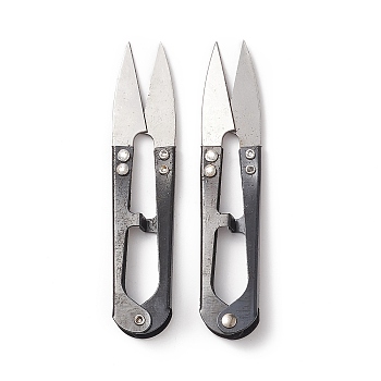 Sharp Steel Scissors, Black, 10.6x2.2x1cm, 12pcs/dozen