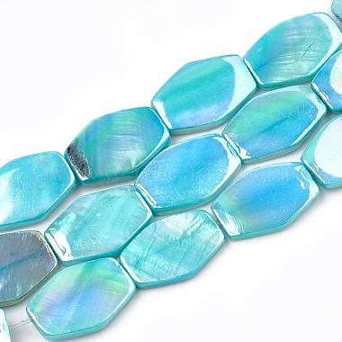 AB Color Freshwater Shell Bead Strands(SHEL-T009-04)-3