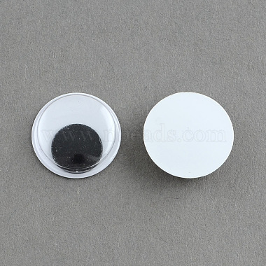 7mm Black Eye Plastic Cabochons