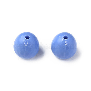Cornflower Blue Teardrop Acrylic Beads