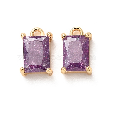 Brass Pave Cubic Zirconia Charms(CU-K002-40G-C)-1