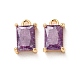 Brass Pave Cubic Zirconia Charms(CU-K002-40G-C)-1