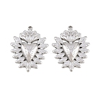 304 Stainless Steel Pendants, Sacred Heart Charms, Stainless Steel Color, 19.5x15.5x2.5mm, Hole: 0.9mm(STAS-L317-07P)