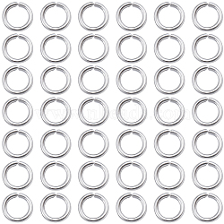 304 3000pcs Stainless Steel Open Jump Rings, Stainless Steel Color, 21 Gauge, 4x0.7mm, Inner Diameter: 2.6mm(STAS-SP0001-63C)