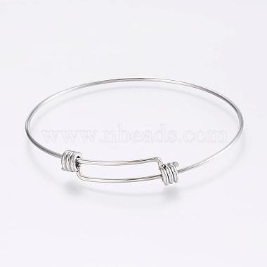 Adjustable 304 Stainless Steel Expandable Bangle Making(BJEW-H510-01P)-2