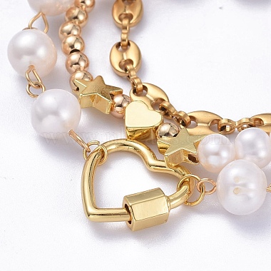 Perlen Armbänder & Glieder Armbänder & Kettenarmbänder Sets(BJEW-JB05509)-2