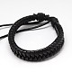 Trendy Unisex Casual Style Imitation Leather and Leather Bracelets(BJEW-L302-01)-1