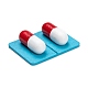 Pill Capsule Shape Wooden Cabochons(WOOD-B003-01)-2
