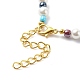 Natural Shell & Glass Seed Beaded Necklace Bracelet(SJEW-JS01245)-6