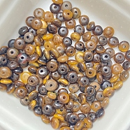 Natural Tiger Eye Beads, Rondelle, 4.5x2.5mm, Hole: 1mm(G-U008-01F)