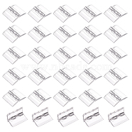 AHADEMAKER Transparent Acrylic Hinges, Folding Hinge Tools, for Storage Box, Clear, 34x30x6mm, 30pcs/box(TOOL-GA0001-69)