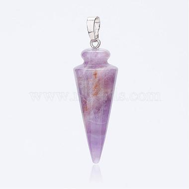 Natural Amethyst Pendants(G-P236-07)-2