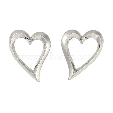 Silver Brass Stud Earrings