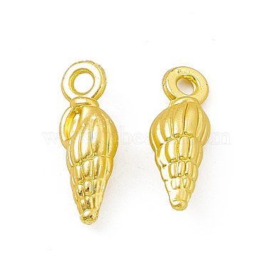 Matte Gold Color Shell Alloy Charms