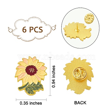 Sonnenblumen-Emaille-Pin(JEWB-SZ0001-55)-6