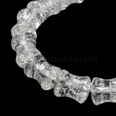 Transparent Crackle Glass Beads Strands(GLAA-D025-01K)-3