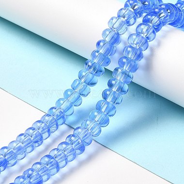 Chapelets de perles vernissées manuelles(LAMP-G156-20O)-2