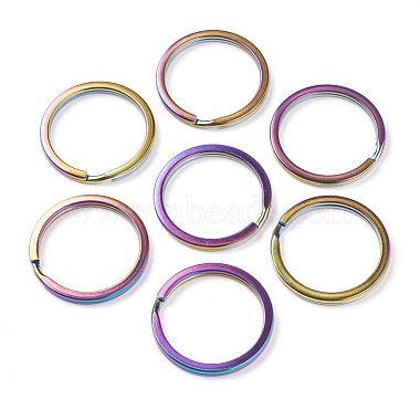 Multi-color Ring 304 Stainless Steel Split Key Rings