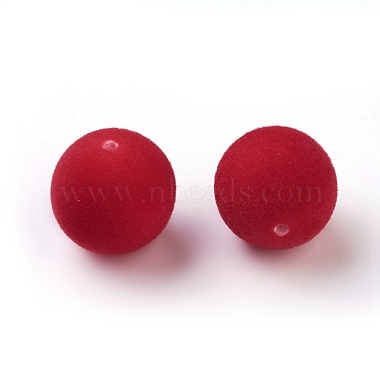 Flocky Acrylic Beads(X-OACR-I001-16mm-L11)-2
