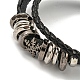 PU Imitation Leather Cord Triple Layer Multi-strand Bracelets(BJEW-P329-04AS)-3