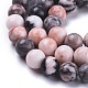 Natural Pink Zebra Jasper Beads Strands(G-K410-04-8mm)-3