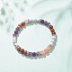 Bracelet de perles rondes en améthyste naturelle et pierres précieuses pour femme(BJEW-JB08336-03)-2