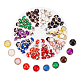 100Pcs 10 Colors Pearlized Resin Shank Button(DIY-NB0008-50)-1