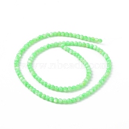 125Pcs Natural Freshwater Shell Beads, Dyed, Round, Light Green, 3mm, Hole: 0.5mm(SHEL-B002-01C)