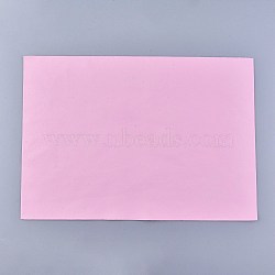 Flat PU Leather Strip, DIY Leather Craft Strips Supplies, Rectangle, Pink, 210x300mm(DIY-WH0181-23E)