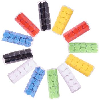 NBEADS Nylon Magic Tapes, Adhesive Hook and Loop Tapes, Flat Round, Mixed Color, 20mm, 100sets/color, 600sets