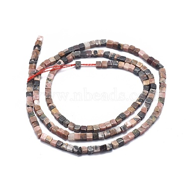 Natural Rhodonite Beads Strands(G-A177-03-01)-2