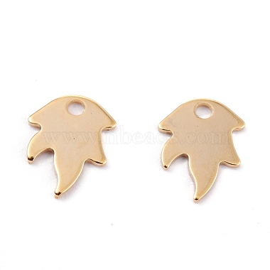 Golden Leaf 201 Stainless Steel Charms