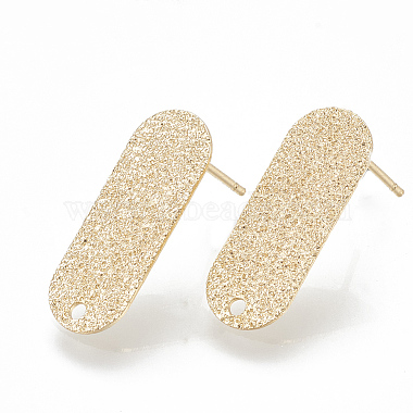 Brass Stud Earring Findings(KK-Q750-066G)-1