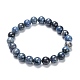 Bracelets de perles extensibles en dumortiérite naturelle(G-A185-01G)-1