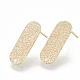 Brass Stud Earring Findings(KK-Q750-066G)-1