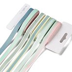 18 Yards 6 Styles Polyester Ribbon, for DIY Handmade Craft, Hair Bowknots and Gift Decoration, Green Color Palette, Dark Sea Green, 3/8~1/2 inch(9~12mm), about 3 yards/style(SRIB-Q022-F02)