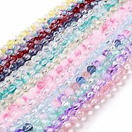 Transparent Glass Beads Strands, Lantern, Mixed Color, 10.5x9.5x10.5mm, Hole: 1mm, about 38pcs/strand, 15.24 inch(38.7cm)(GLAA-F114-02B)