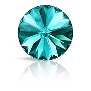 Preciosa&reg MAXIMA Crystal Round Stones, Czech Crystal, Bicone(436 11 177 Rivoli), Dura Foiling, 60230 Blue Zircon, SS47(10.55~10.9mm)(Y-PRC-RASS47-60230)