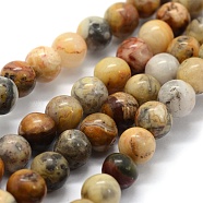 Natural Crazy Lace Agate Beads Strands, Round, 6mm, Hole: 0.8mm, about 62pcs/strand, 15.3 inch(39cm)(G-G763-10-6mm)