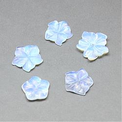 Opalite Beads, Flower, 16~20x16~20x4~5mm, Hole: 1mm(G-Q471-05)