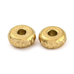 304 Stainless Steel Beads, Flat Round, Golden, 5x2mm, Hole: 1.5mm(STAS-P355-03A-G)