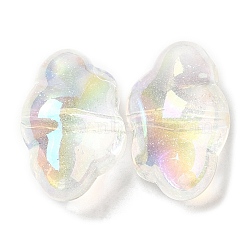 UV Plating Transparent Rainbow Iridescent Acrylic Beads, Cloud, Clear, 26x17x13mm, Hole: 2.1mm(OACR-C016-31C)