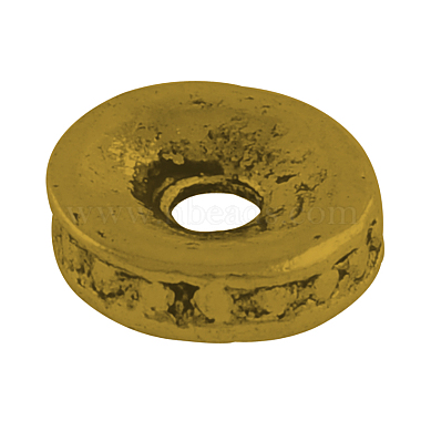 Antique Golden Donut Alloy Spacer Beads