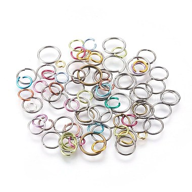 Mixed Color Ring Aluminum Open Jump Rings