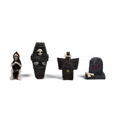 Halloween Theme Resin Figurines Statues for Home Desktop Decoration(DJEW-C018-01)-4