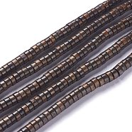 Natural Bronzite Bead Strands, Disc, Heishi Beads, 7x3mm, Hole: 1mm, about 117pcs/strand, 15.75''(40cm)(G-P444-06A)