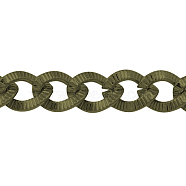 Iron Twisted Chains, Unwelded, Nickel Free, Oval, Antique Bronze, 9x7x1mm(X-CH-Y1724-AB-NF)