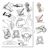 Custom PVC Plastic Clear Stamps, for DIY Scrapbooking, Photo Album Decorative, Cards Making, Stamp Sheets, Film Frame, Mixed Shapes, 160x110x3mm(DIY-WH0439-0033)